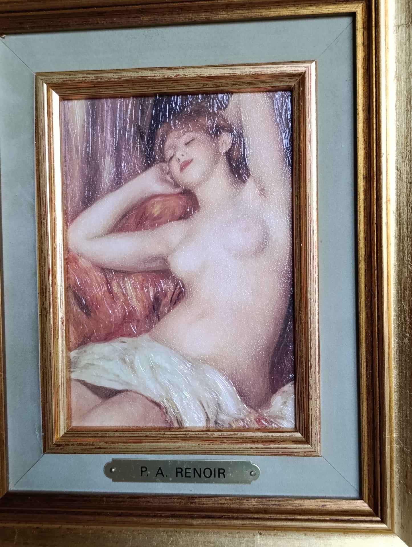 Reproduction encadrée P. A. Renoir – Nu féminin – Tableau décoratif style impressionniste