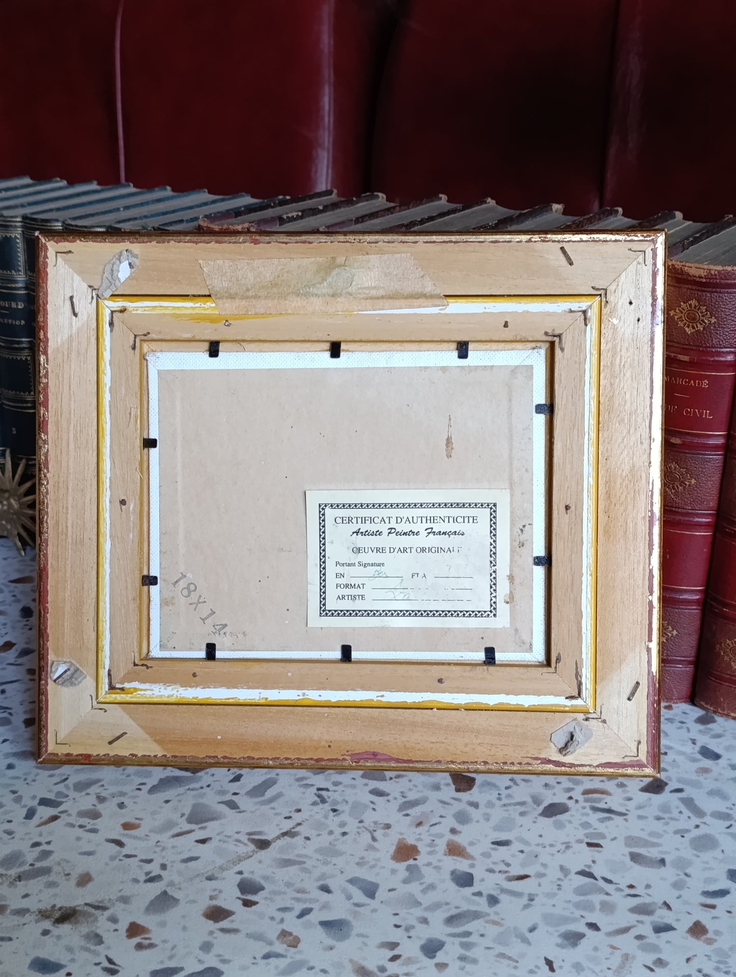 Tableau paysage de campagne – Huile sur toile encadrée – Œuvre originale