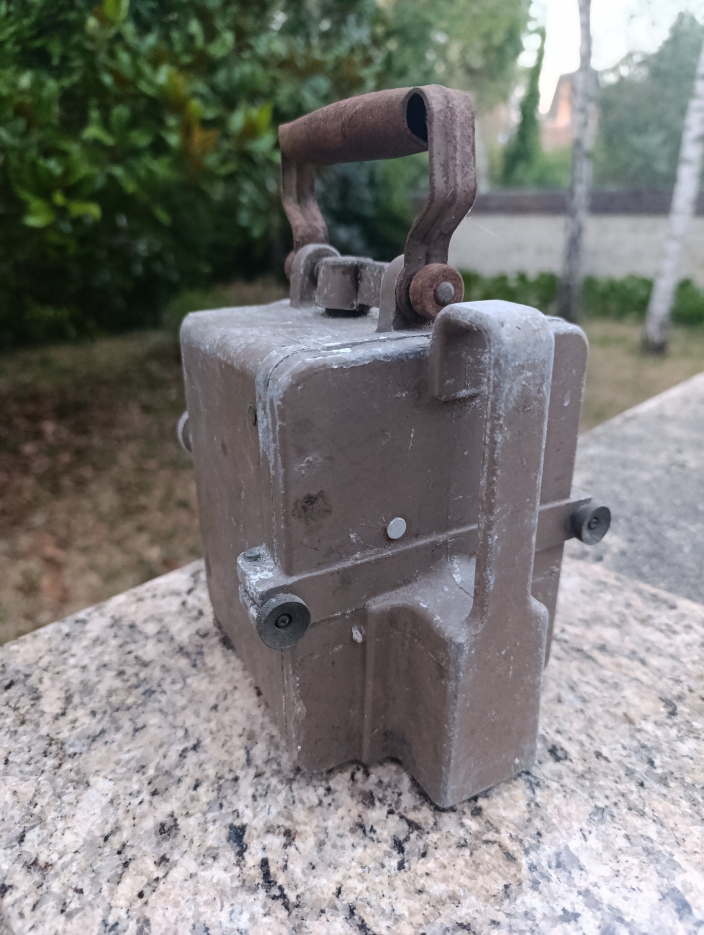 Ancienne lanterne portative SNCF de signalisation ferroviaire vintage 22 cm