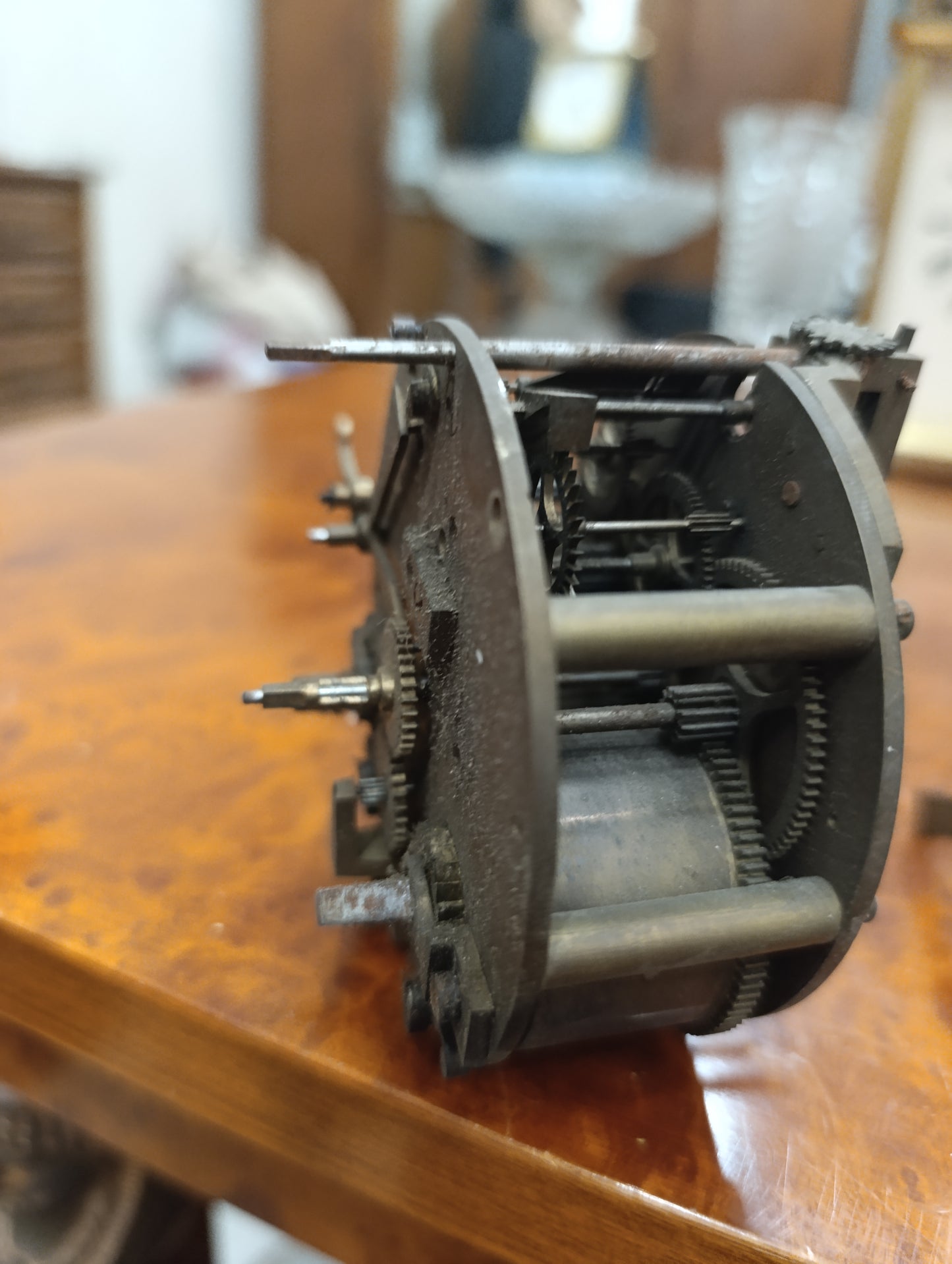 Mouvement d'horloge ancien Vve Dupuis Elbeuf avec cadran émaillé – À restaurer