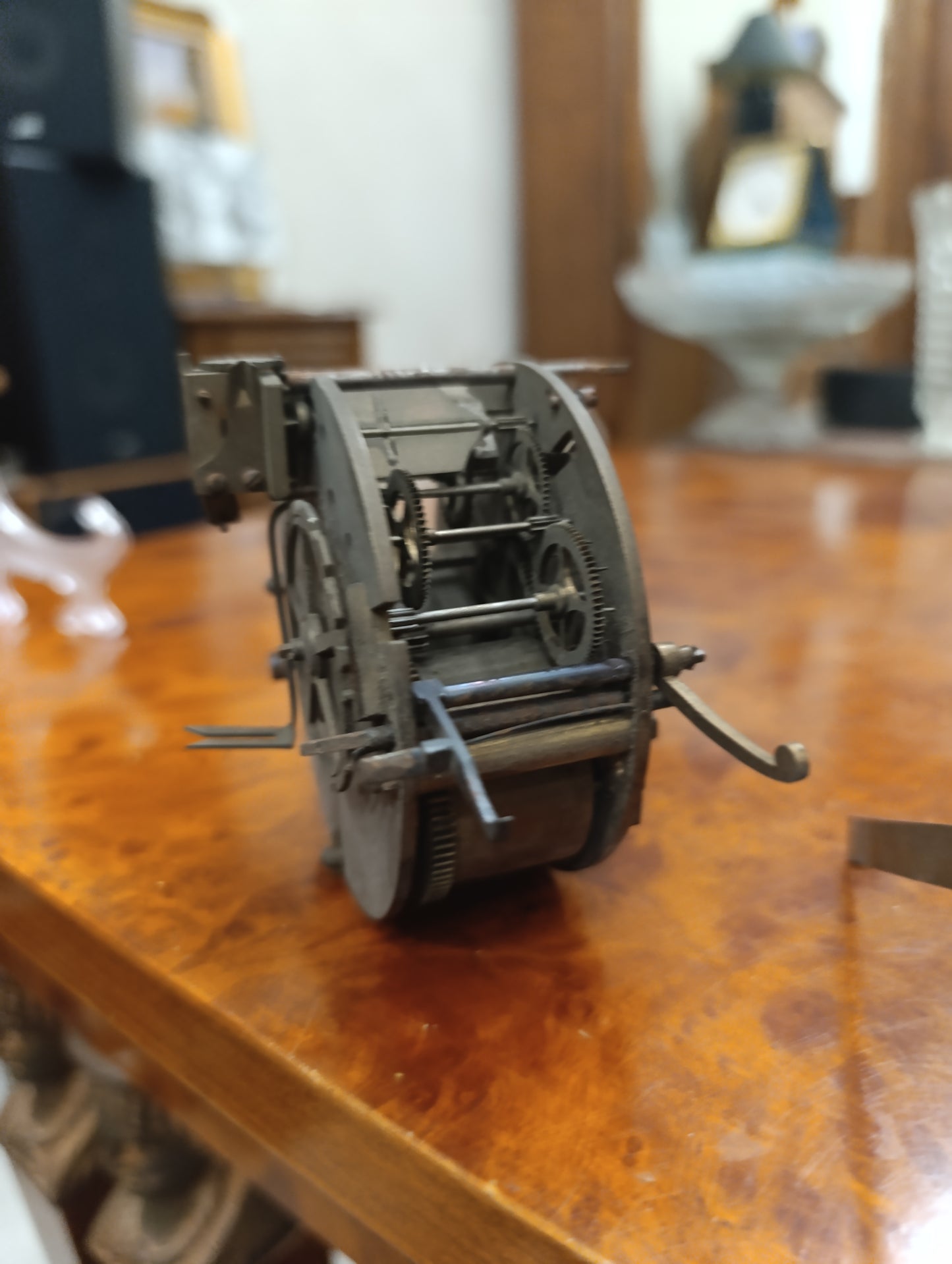 Mouvement d'horloge ancien Vve Dupuis Elbeuf avec cadran émaillé – À restaurer