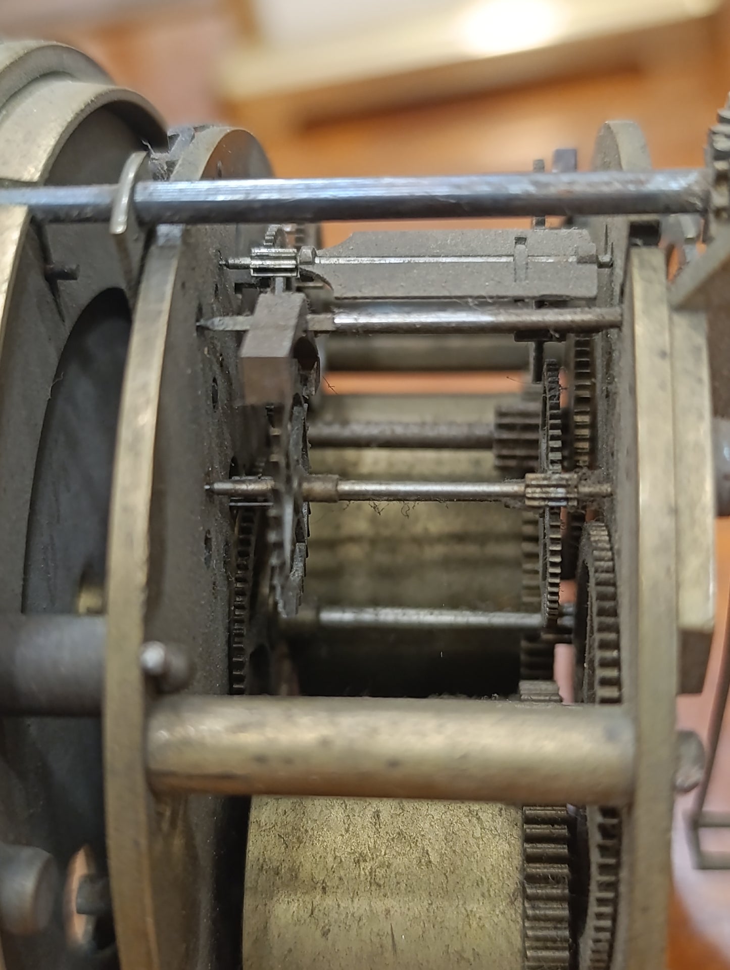 Mouvement de pendule Japy Frères Médaille d'Honneur avec cadran, aiguilles, lunette et verre – Complet – Pour restauration