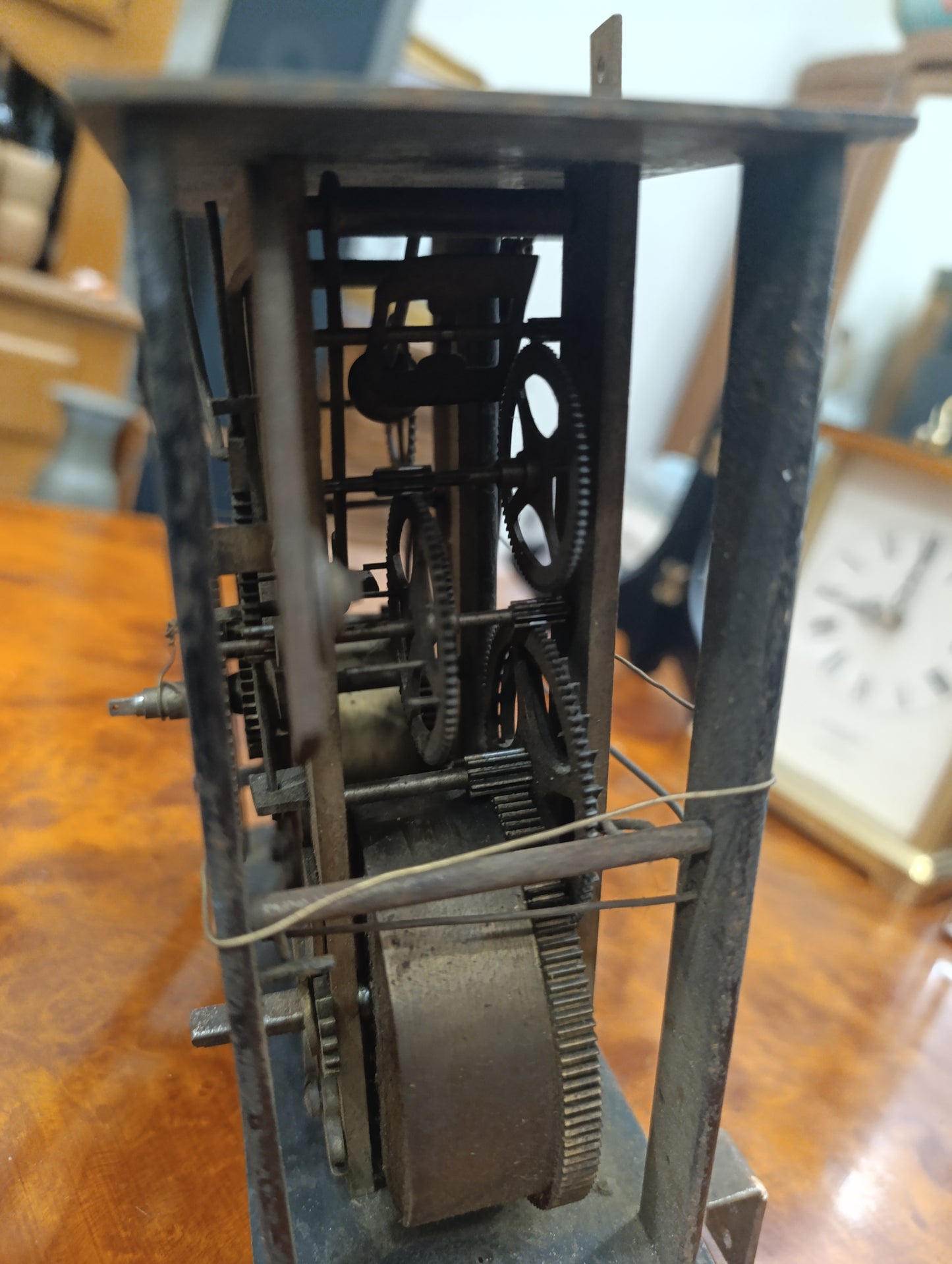 Mouvement ancien de pendule comtoise 2 trains avec cloche