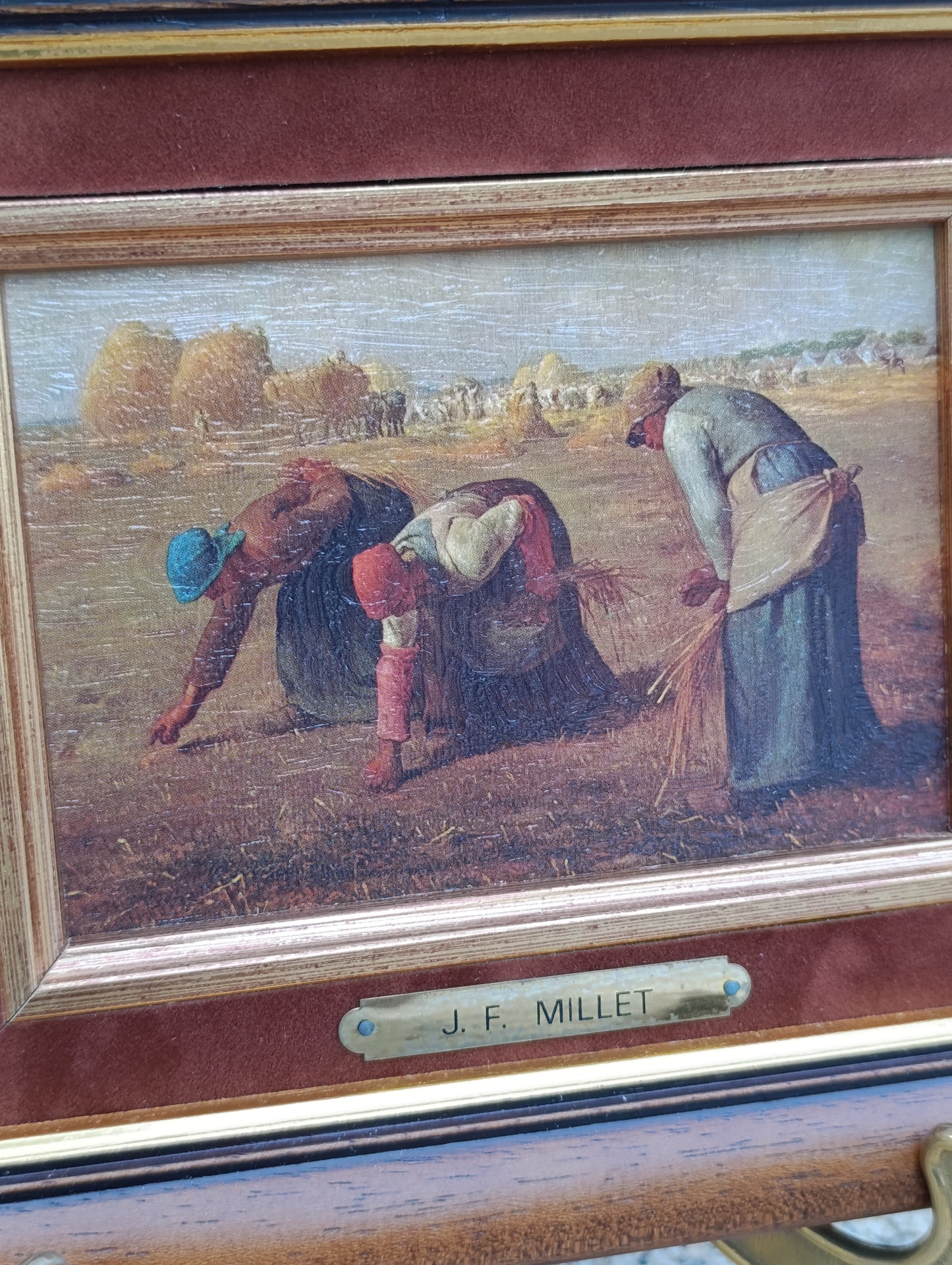 Tableau Jean-François Millet – Des glaneuses – Reproduction encadrée