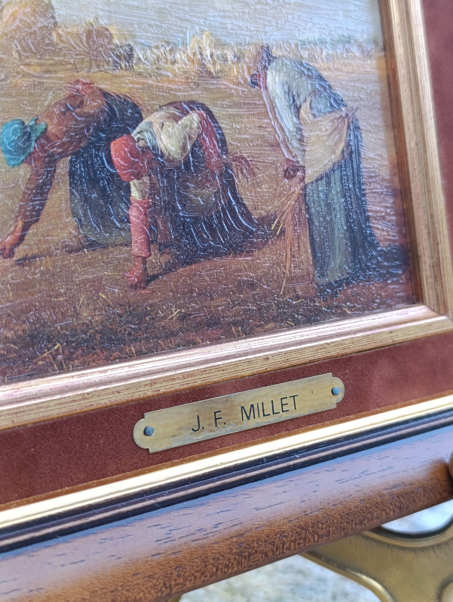 Tableau Jean-François Millet – Des glaneuses – Reproduction encadrée