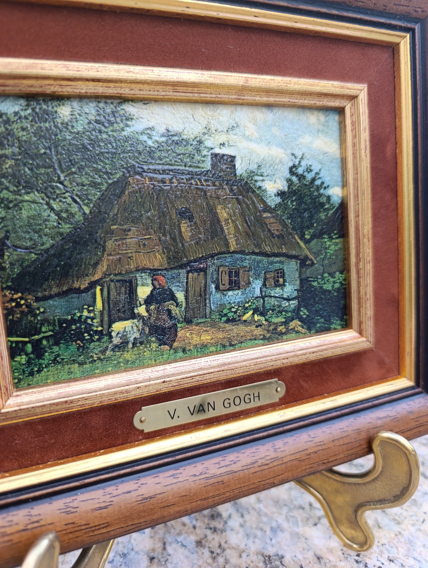 Tableau Vincent Van Gogh – La Chaumière – Reproduction encadrée