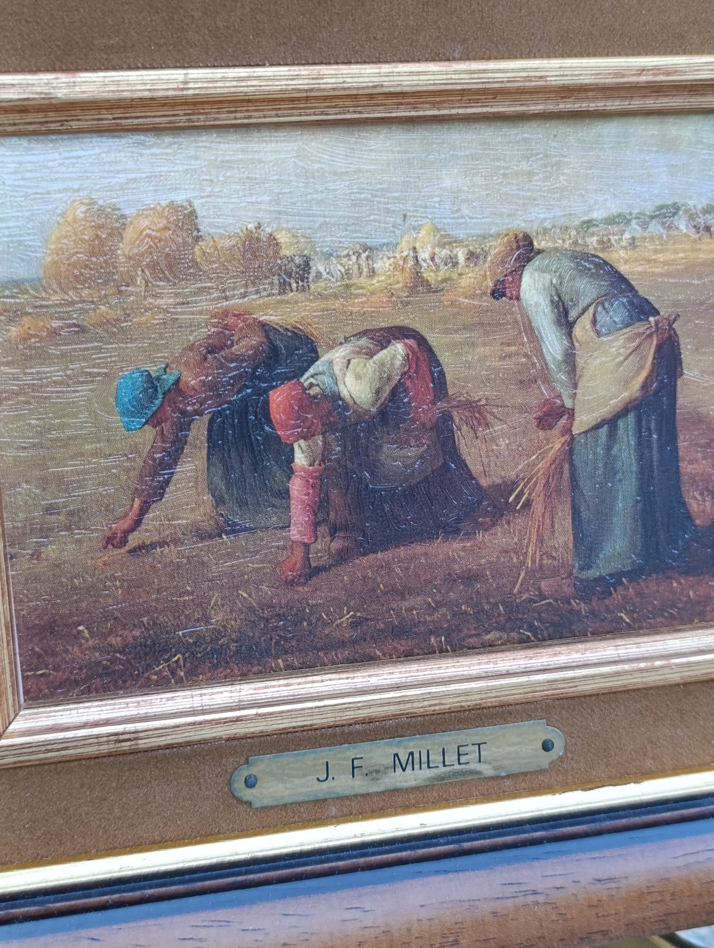Tableau Jean-François Millet – Les Glaneuses – Reproduction encadrée