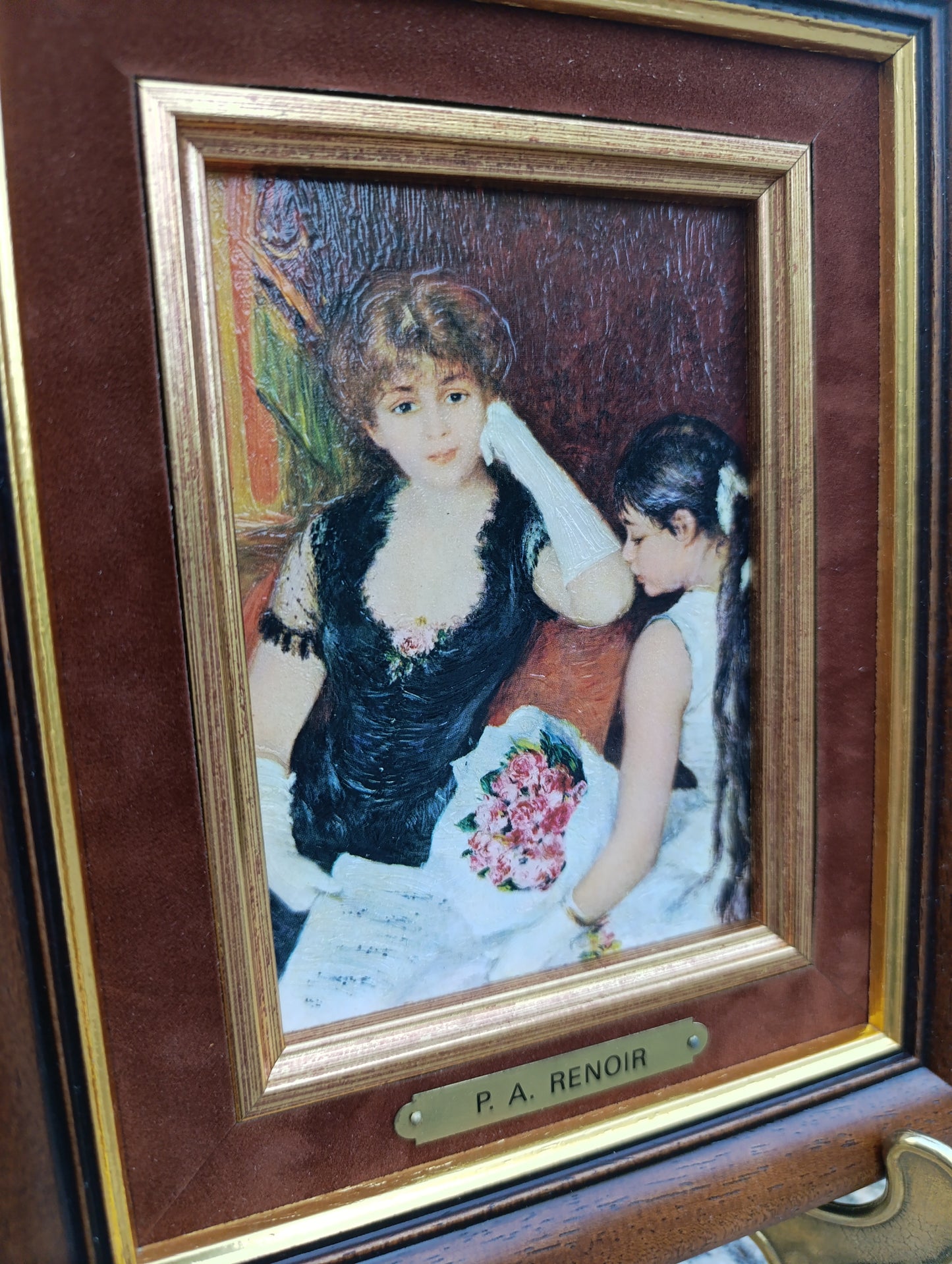 Pierre-Auguste Renoir – Deux jeunes femmes – Reproduction tableau encadré vintage