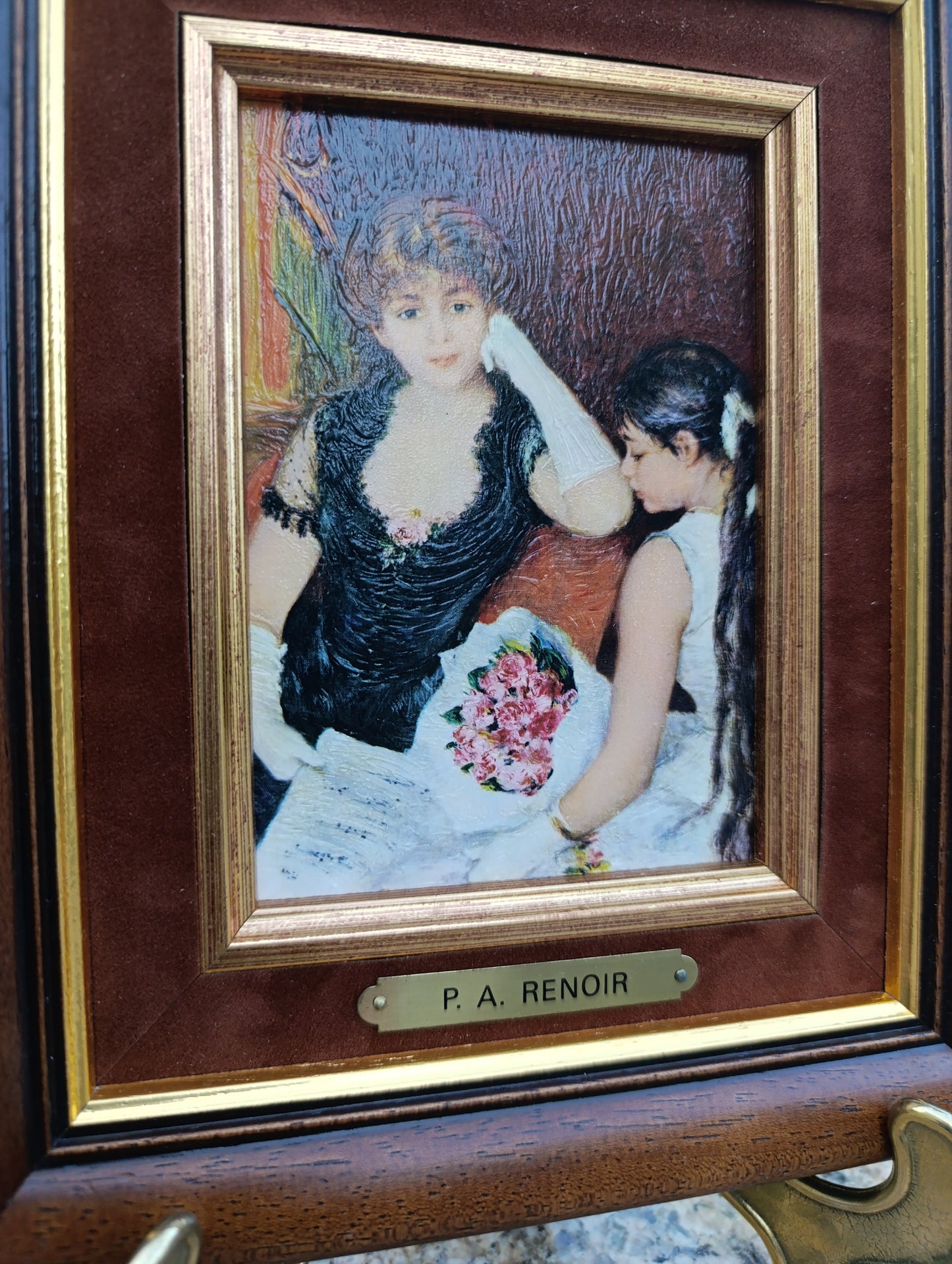 Pierre-Auguste Renoir – Deux jeunes femmes – Reproduction tableau encadré vintage