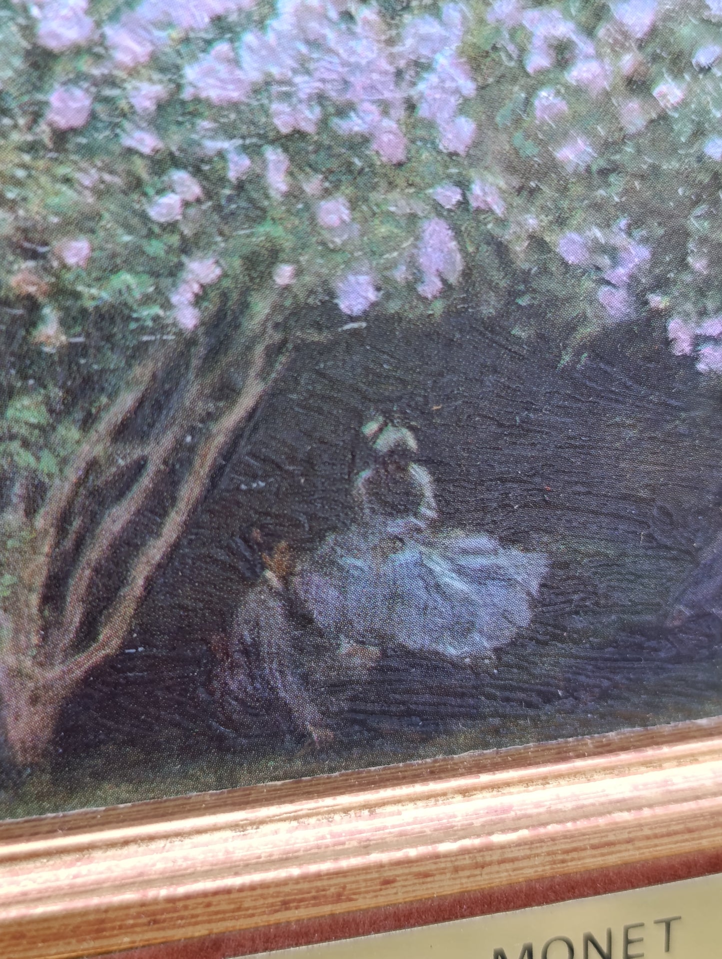 Claude Monet – Femme sous les lilas – Reproduction tableau impressionniste encadré
