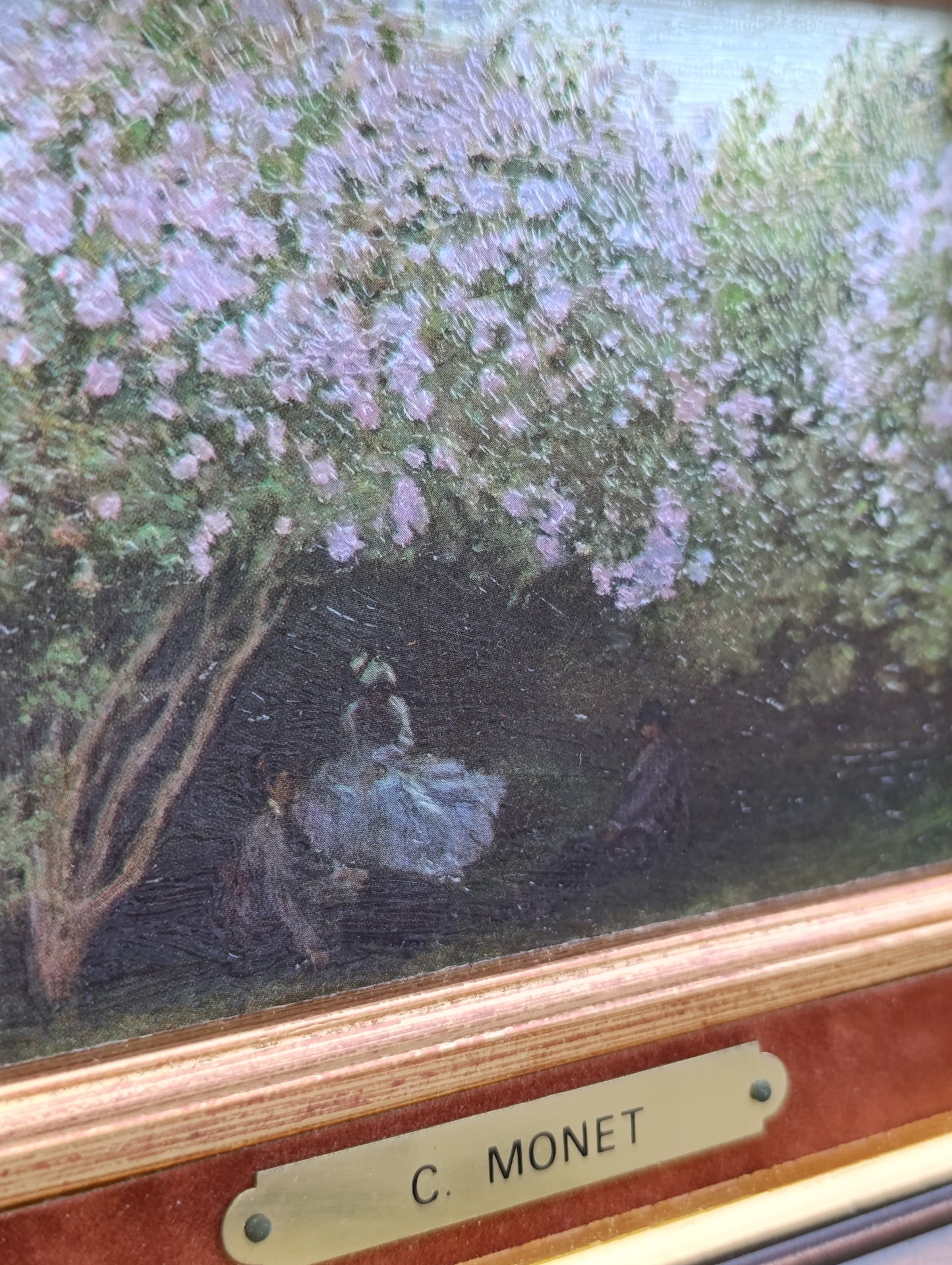Claude Monet – Femme sous les lilas – Reproduction tableau impressionniste encadré