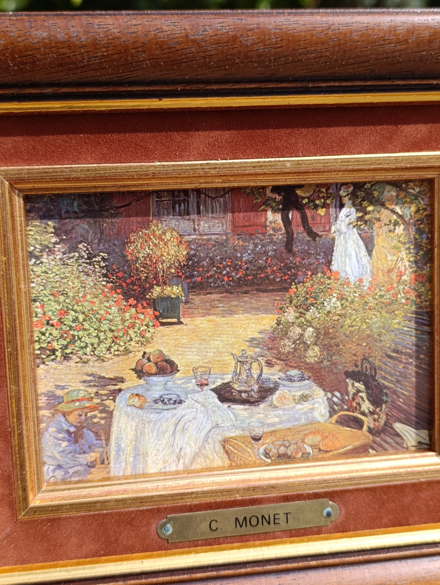 Claude Monet – Le Déjeuner – Reproduction encadrée vintage