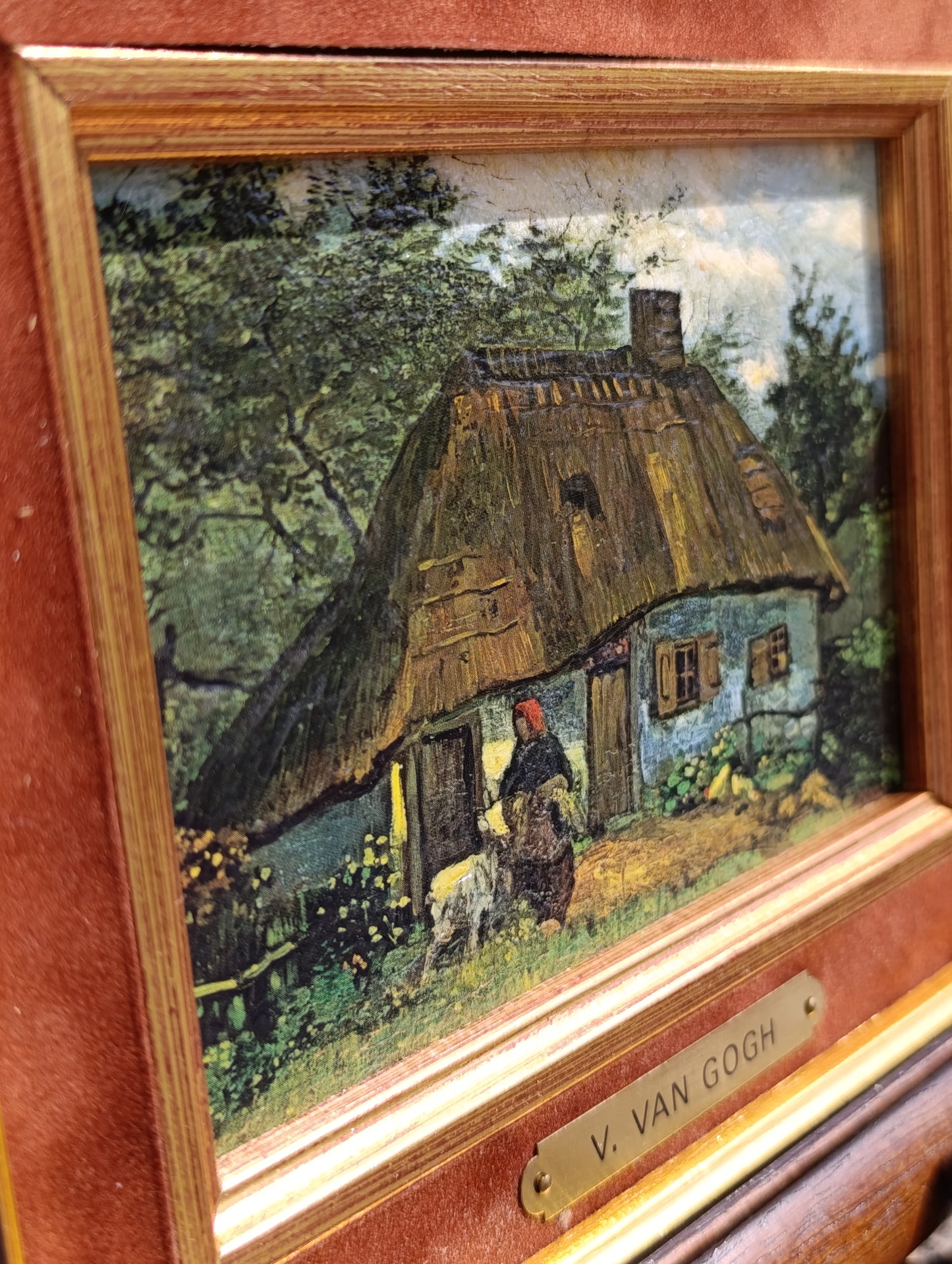 Vincent Van Gogh – Chaumière – Reproduction encadrée vintage
