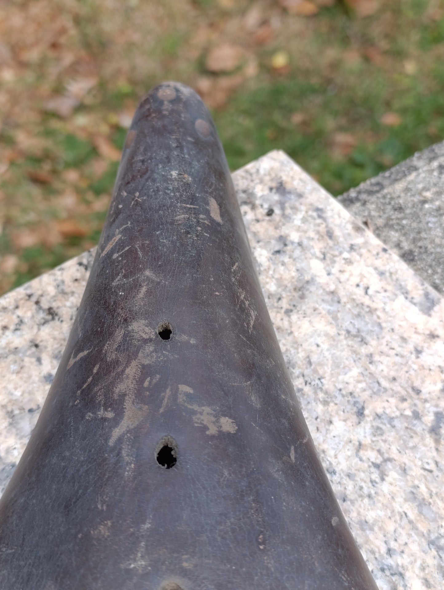 Ancienne selle de vélo en cuir Henri Gautier – bicyclette vintage cyclisme ancien