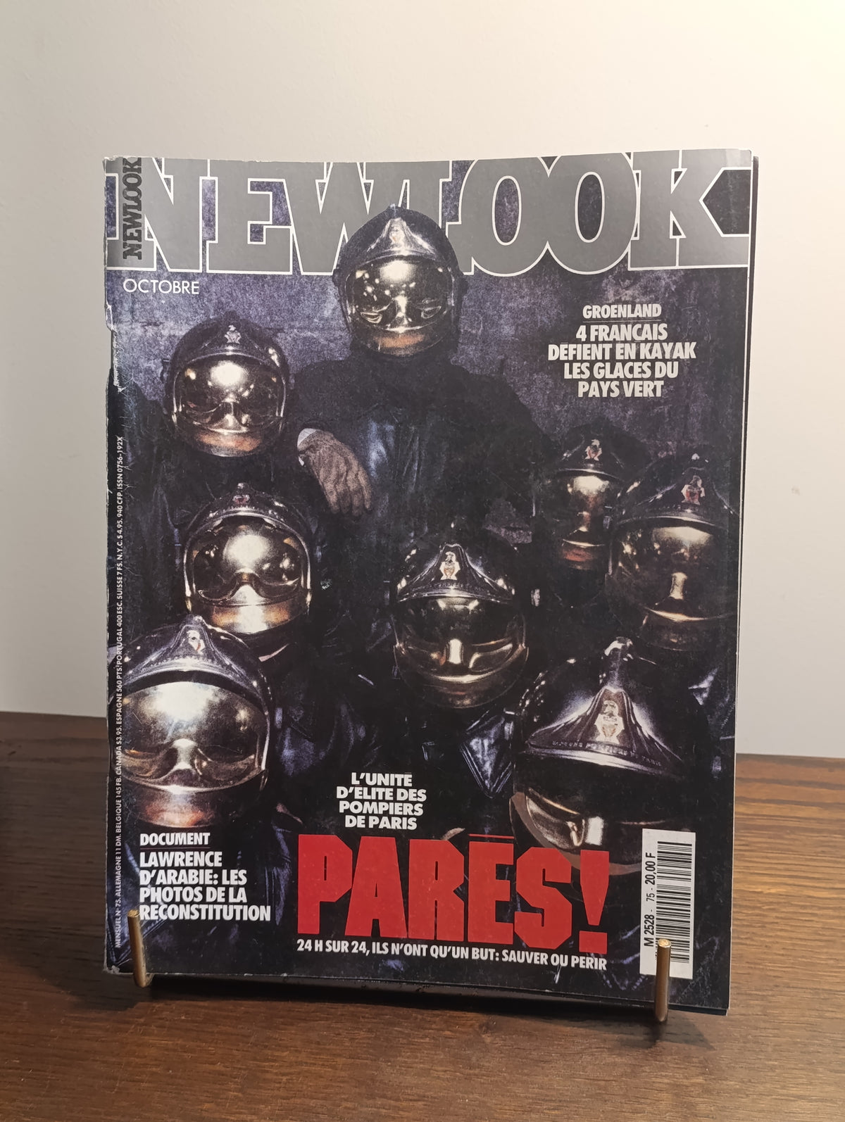 NEWLOOK N°75 – Octobre 1989 – Pompiers de Paris – Groenland – Magazine Vintage