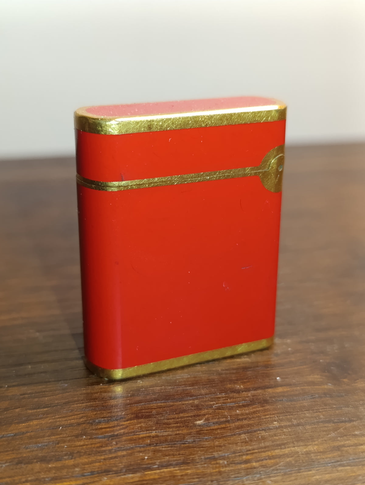 Briquet S.T. Dupont Paris Vintage – Laque de Chine Rouge – Doré – Made in France