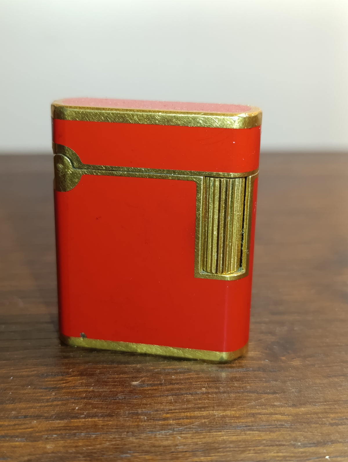 Briquet S.T. Dupont Paris Vintage – Laque de Chine Rouge – Doré – Made in France