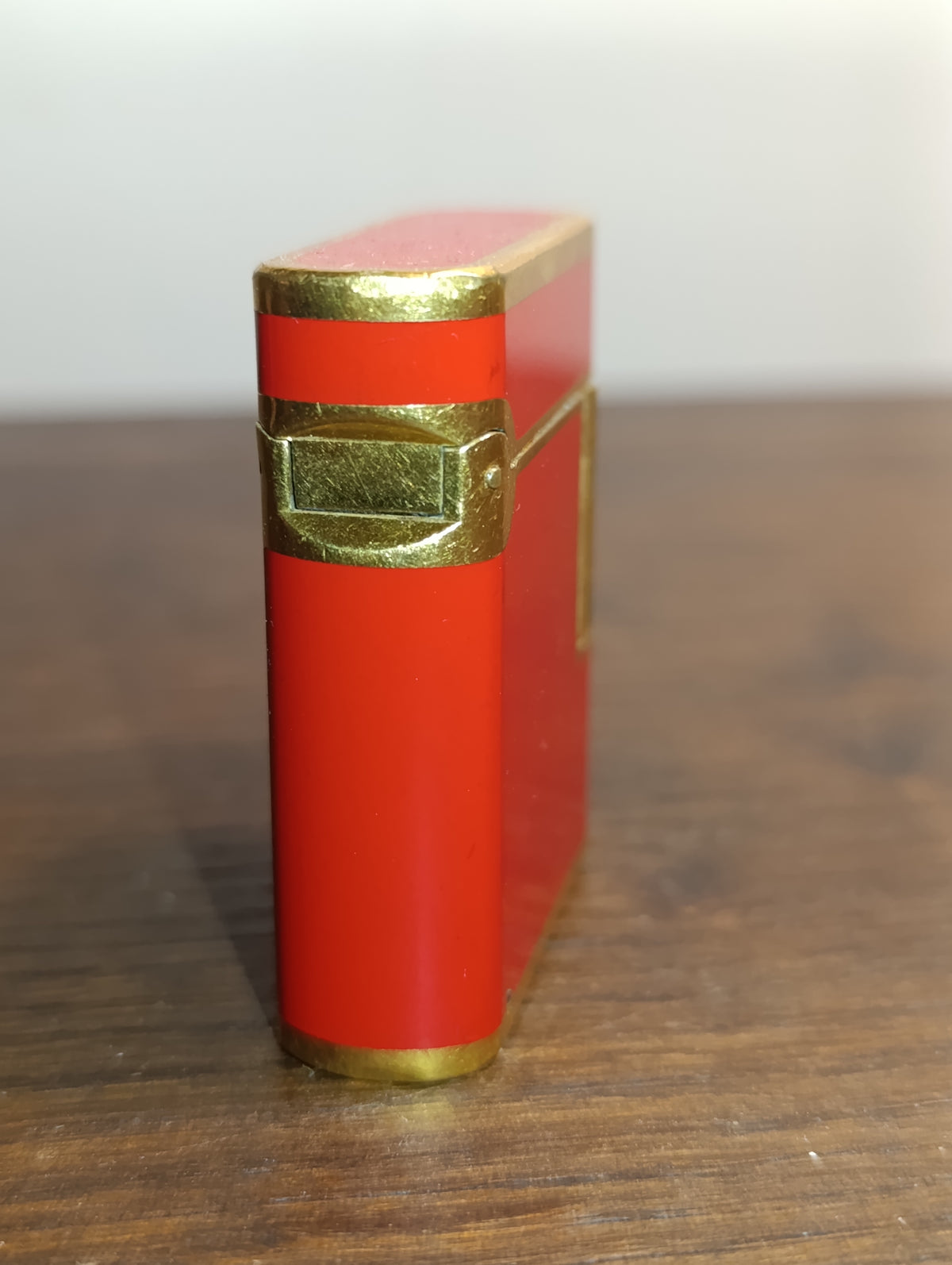 Briquet S.T. Dupont Paris Vintage – Laque de Chine Rouge – Doré – Made in France