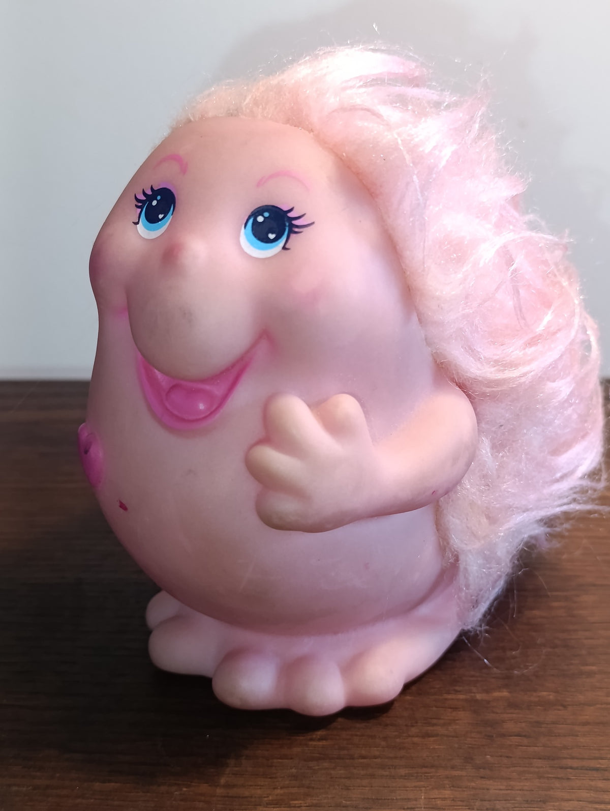 Snugglebumms rose vintage – personnage marqué 1984 – non testé