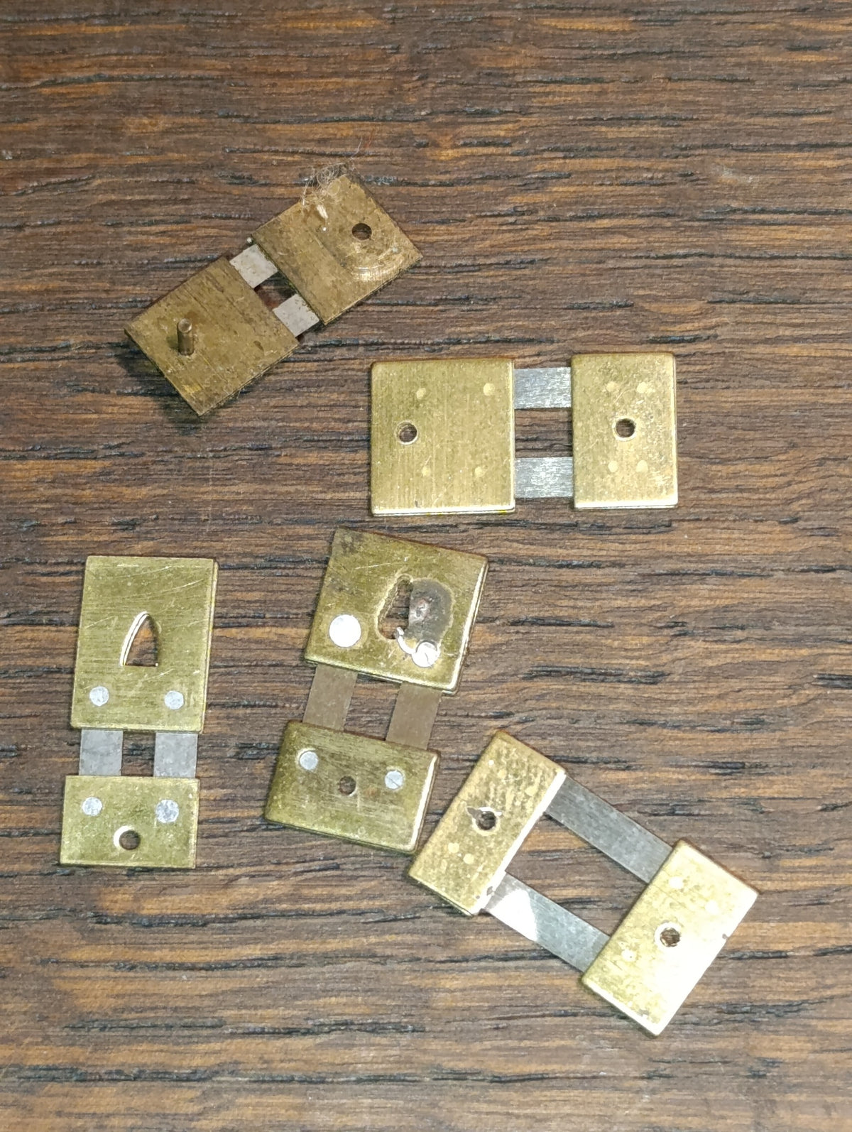 Lot de 5 suspensions pour pendules tableaux en boîte