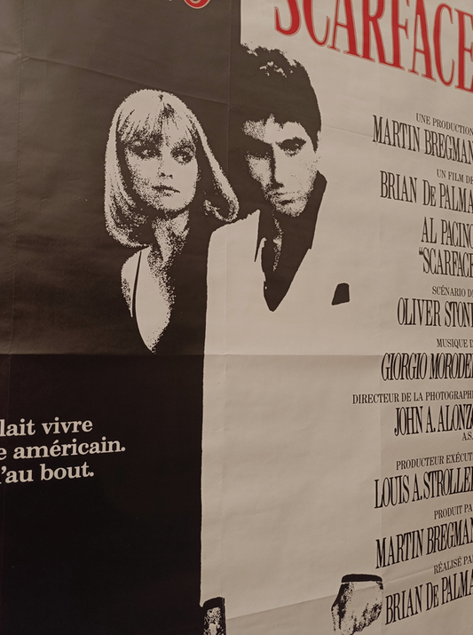 Affiche cinéma originale – Scarface (1983) – Grand format 156×116 cm – Al Pacino