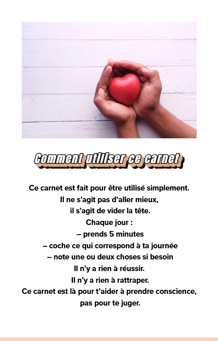 Décharge mentale – 7 jours pour vider la tête