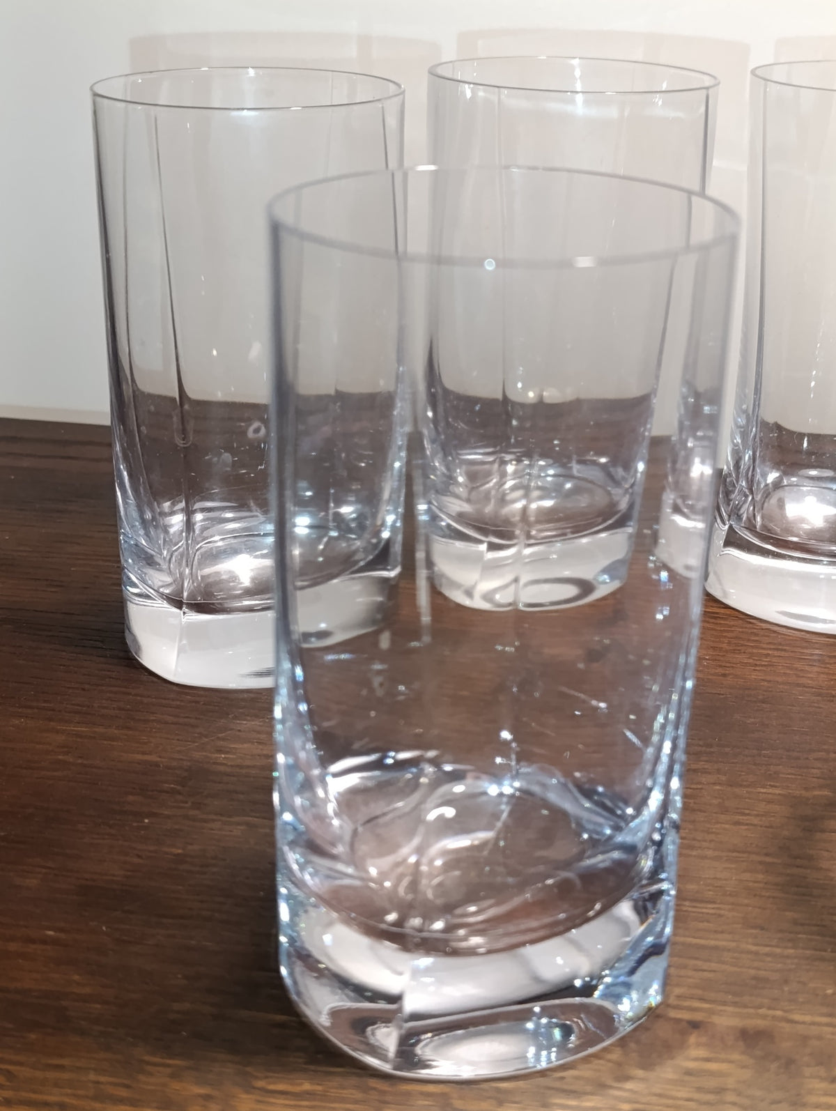 Lot de 6 grands verres hauts à eau, sirop ou jus – fond épais