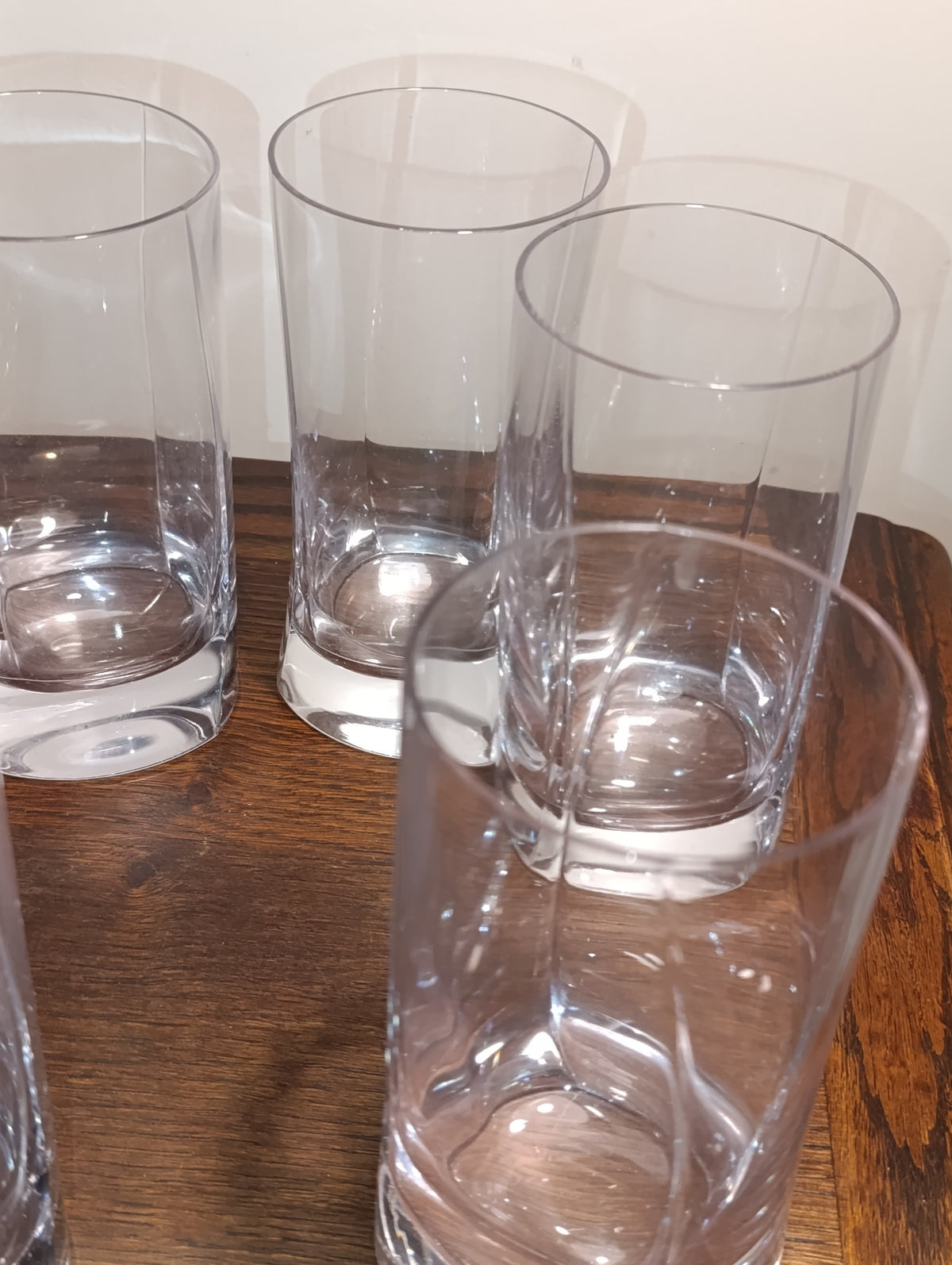 Lot de 6 grands verres hauts à eau, sirop ou jus – fond épais