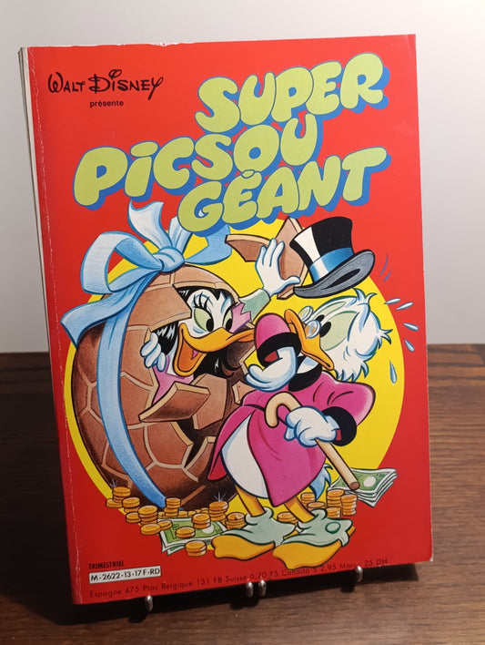 Super Picsou Géant n°13 – BD Disney vintage — Picsou surpris par Miss Tick sortant d’un œuf
