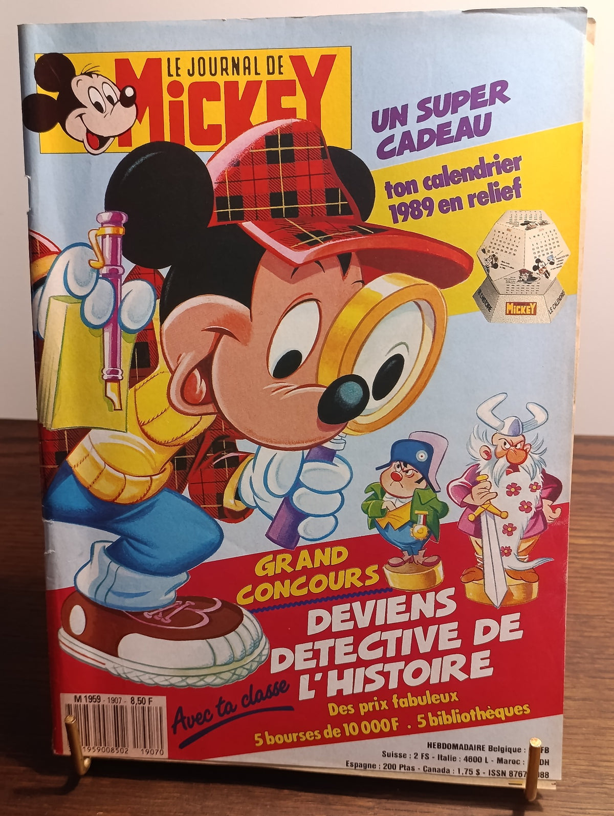 Le Journal de Mickey n°1907 – Calendrier 1989 inclus