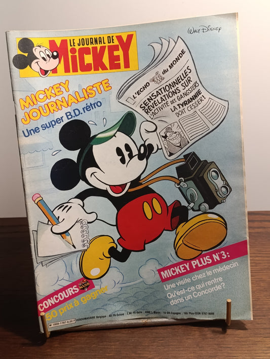Le Journal de Mickey n°1787 – Mickey journaliste – BD rétro