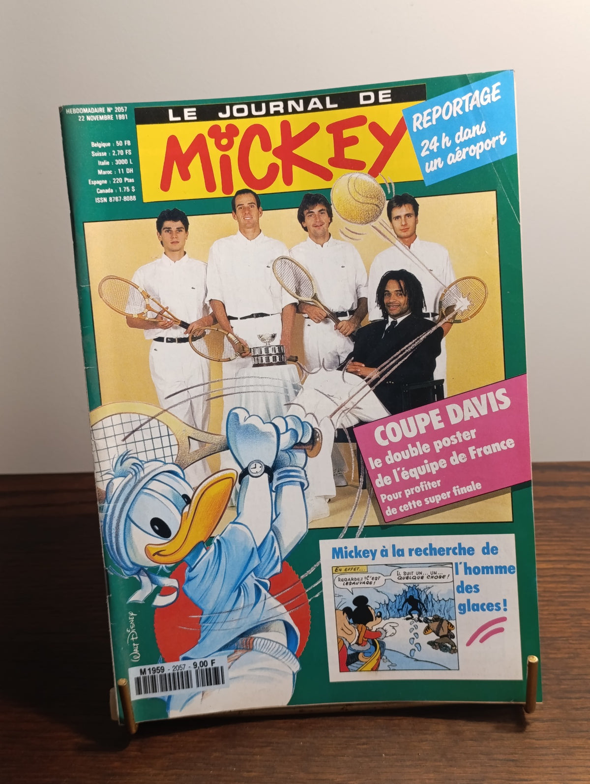 Le Journal de Mickey n°2057 – Coupe Davis – Équipe de France