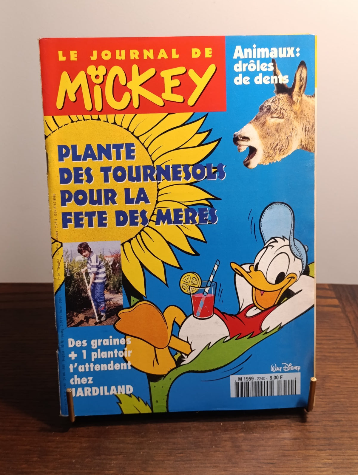 Le Journal de Mickey n°2240 – Plante des tournesols pour la fête des mères — exemplaire BD102