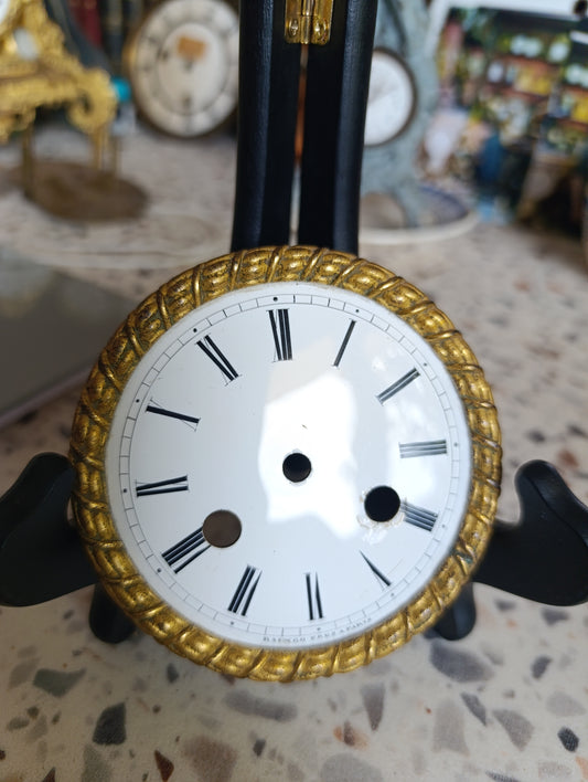 Cadran ancien émaillé Raingo Frères Paris pour pendule horloge XIXe siècle