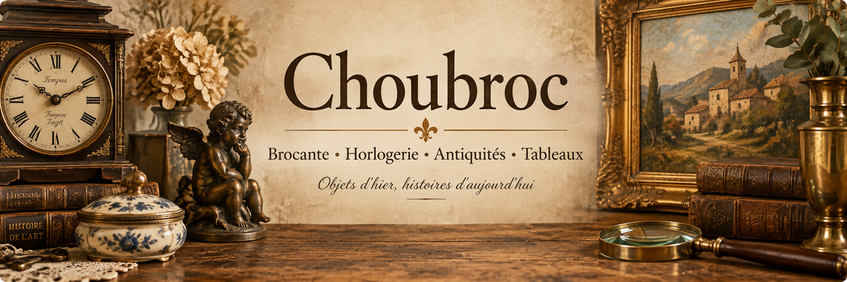 Choubroc — Brocante, horlogerie, antiquités et tableaux. Objets d’hier, histoires d’aujourd’hui.
