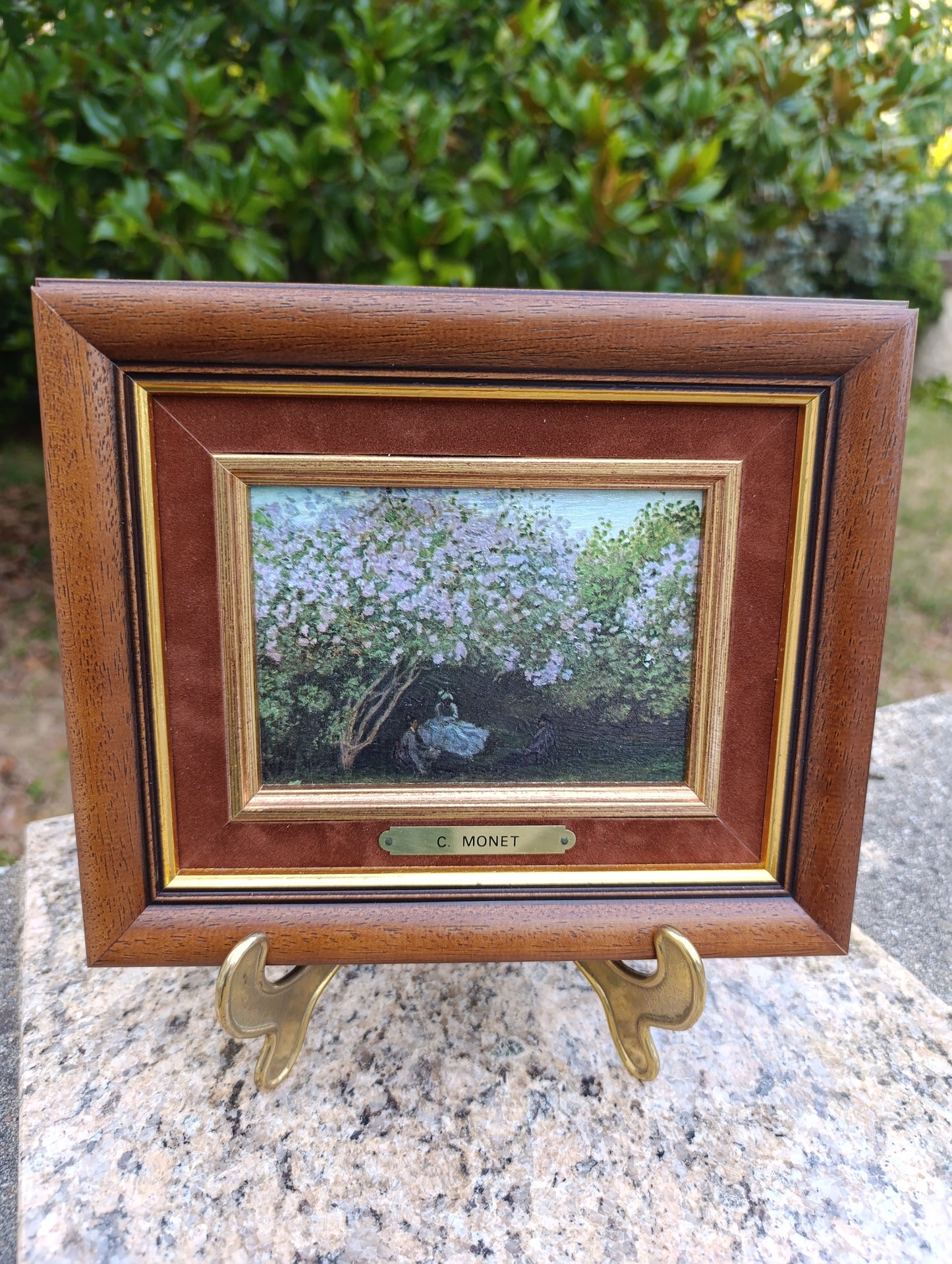 Claude Monet – Femme sous les lilas – Reproduction tableau impressionniste encadré