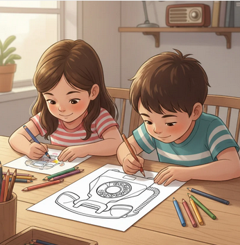 Colorie, la brocante d’autrefois – Tome 1 : Les objets de la maison