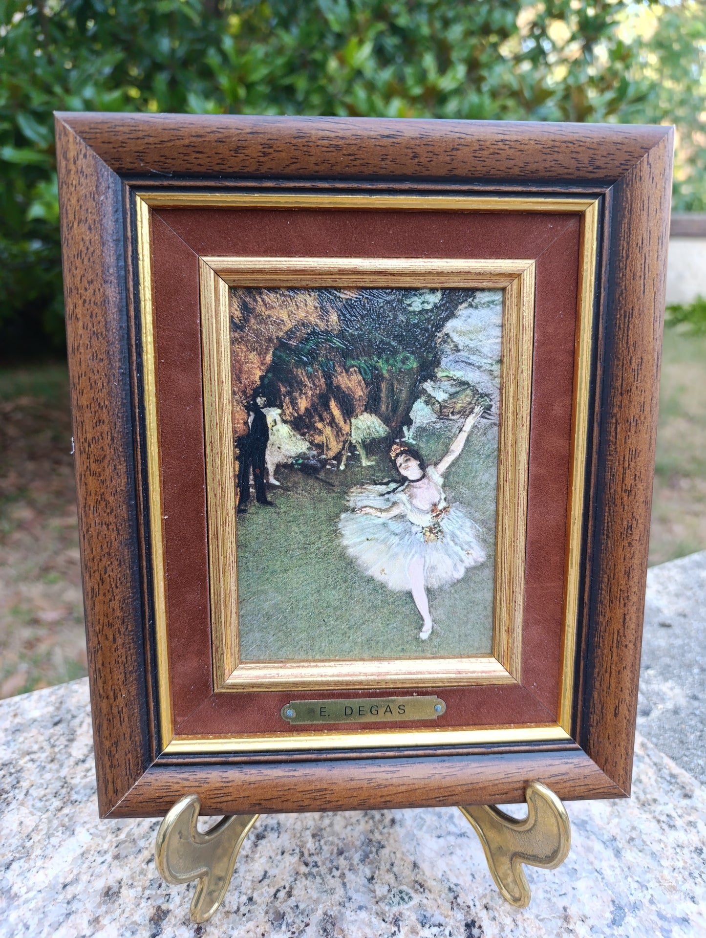 Edgar Degas – Ballerine sur scène – Reproduction tableau encadré vintage