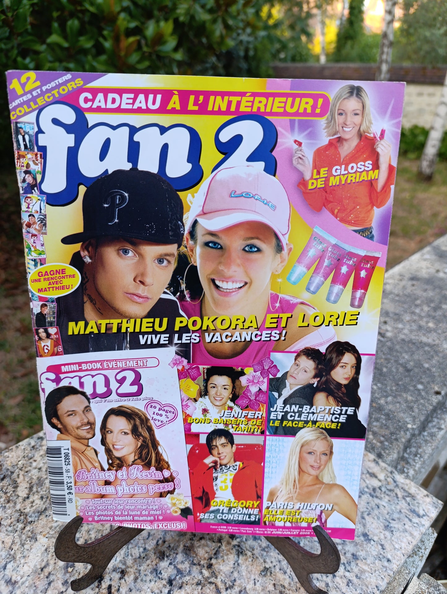 Fan 2 Magazine Matthieu Pokora &amp; Lorie – Juin/Juillet 2005 – Avec cadeau collector
