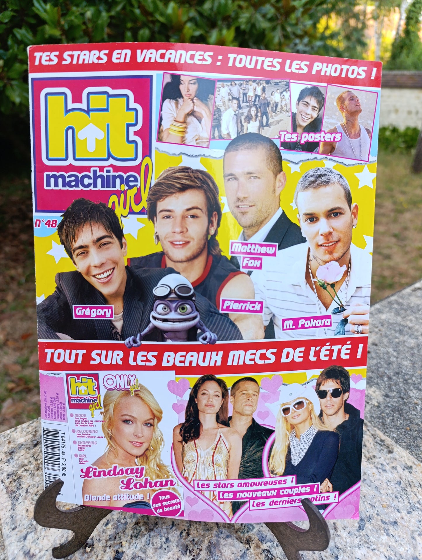 Magazine Hit Machine Girl n°48 – M. Pokora, Grégory, Pierrick, Matthew Fox, Lindsay Lohan – 2005