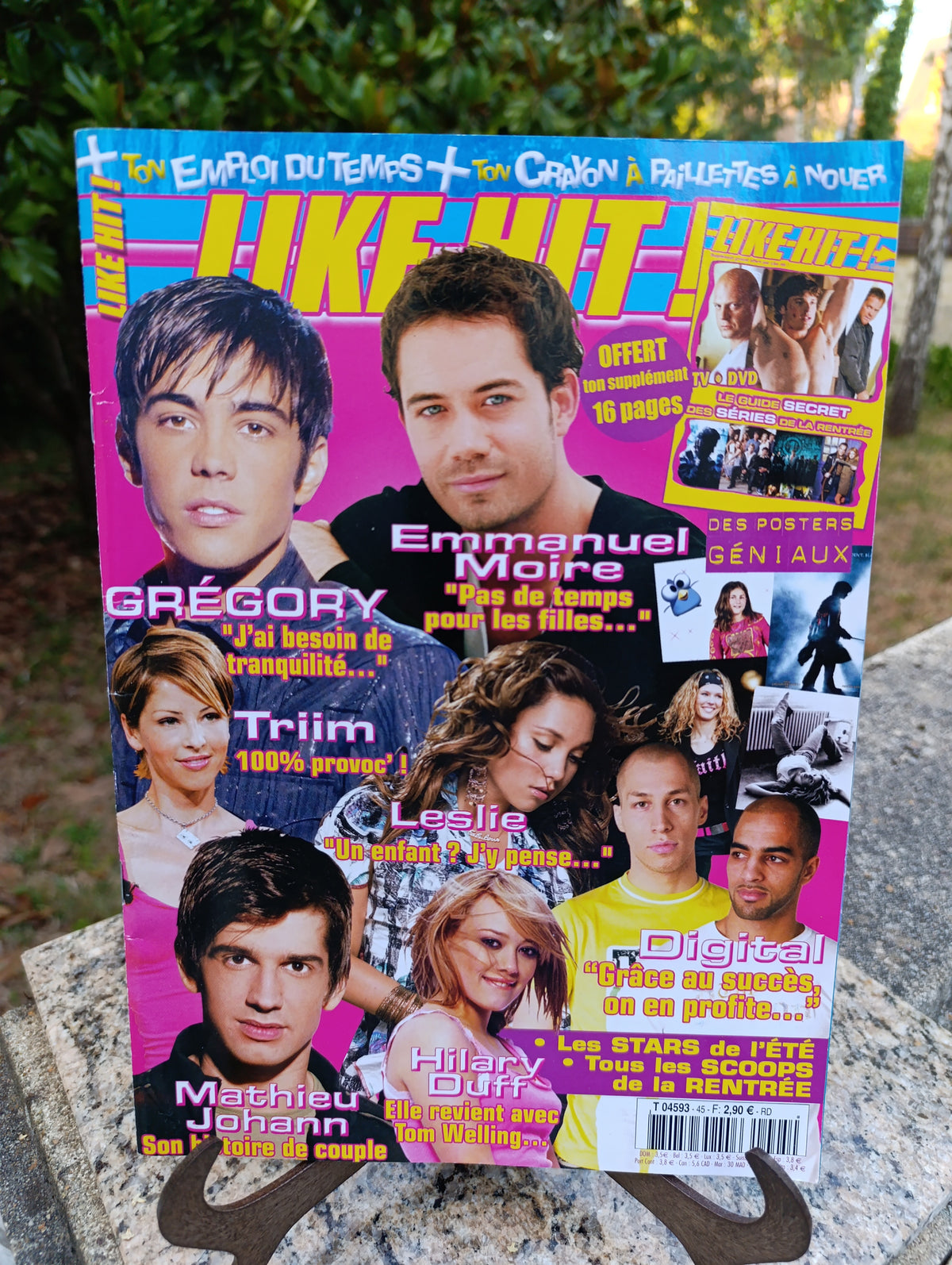 Like Hit! Magazine – Grégory, Emmanuel Moire, Leslie, Hilary Duff – Septembre 2005