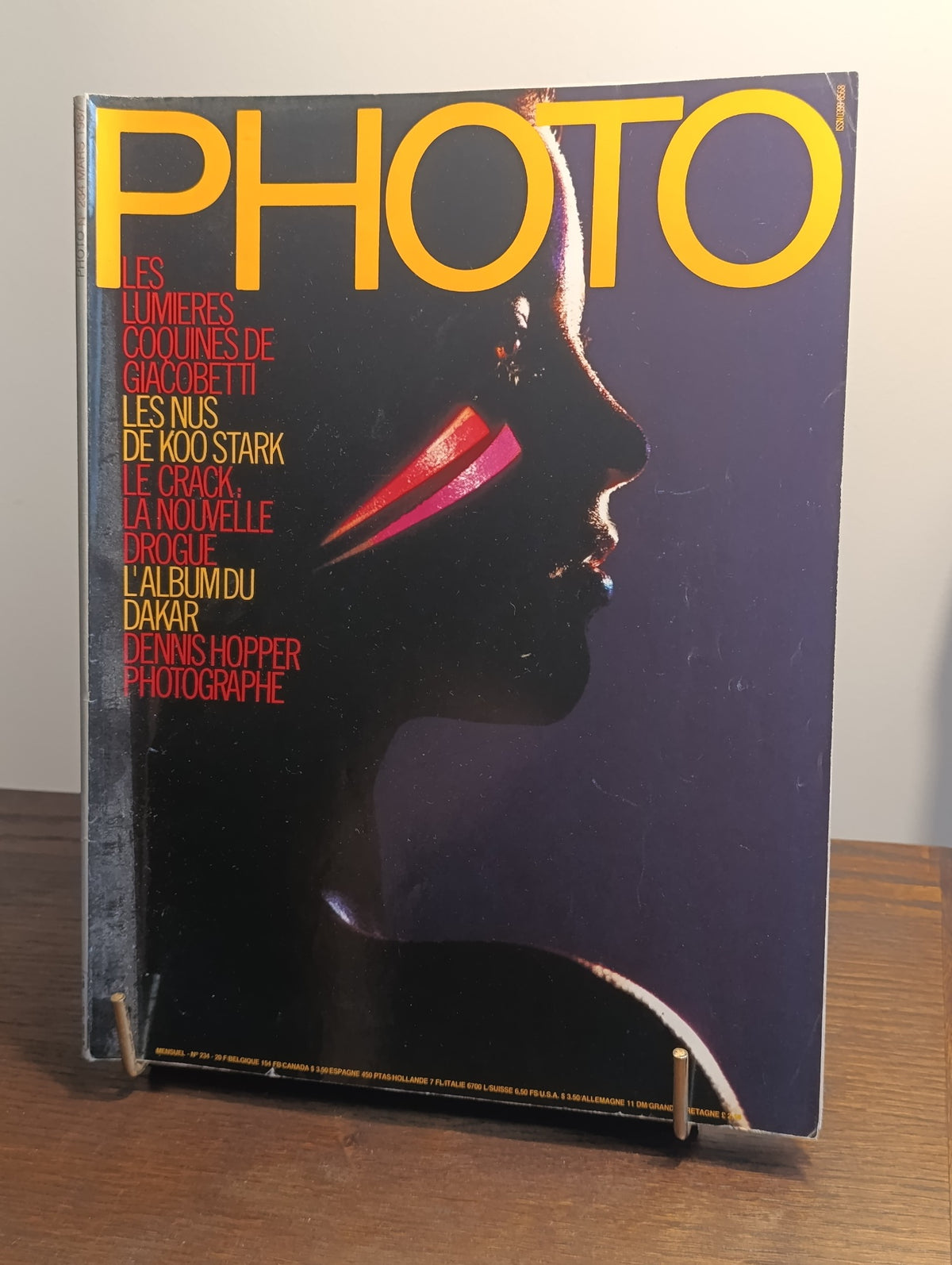 PHOTO n°234 – Mars 1987 – Giacobetti, Koo Stark, Dennis Hopper