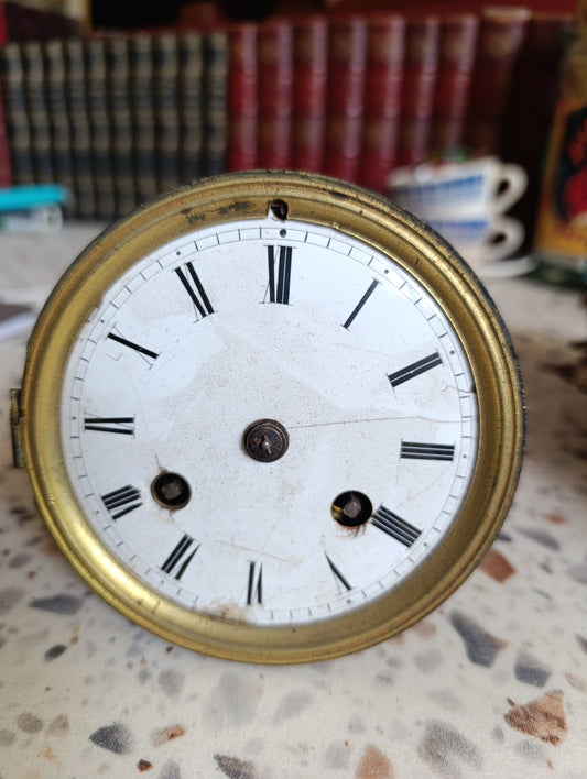 Mécanisme de pendule ancienne à sonnerie – Pour restauration ou pièces – XIXe siècle