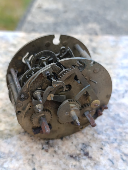 Mouvement d’horloge ancien mécanique 8,5 cm – Pour restauration