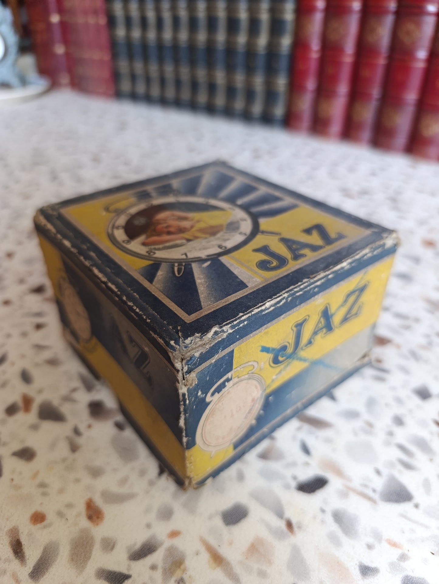Mouvement ancien de réveil JAZ Marti S. & Cie avec boîte d'origine – Lot de pièces détachées pour restauration