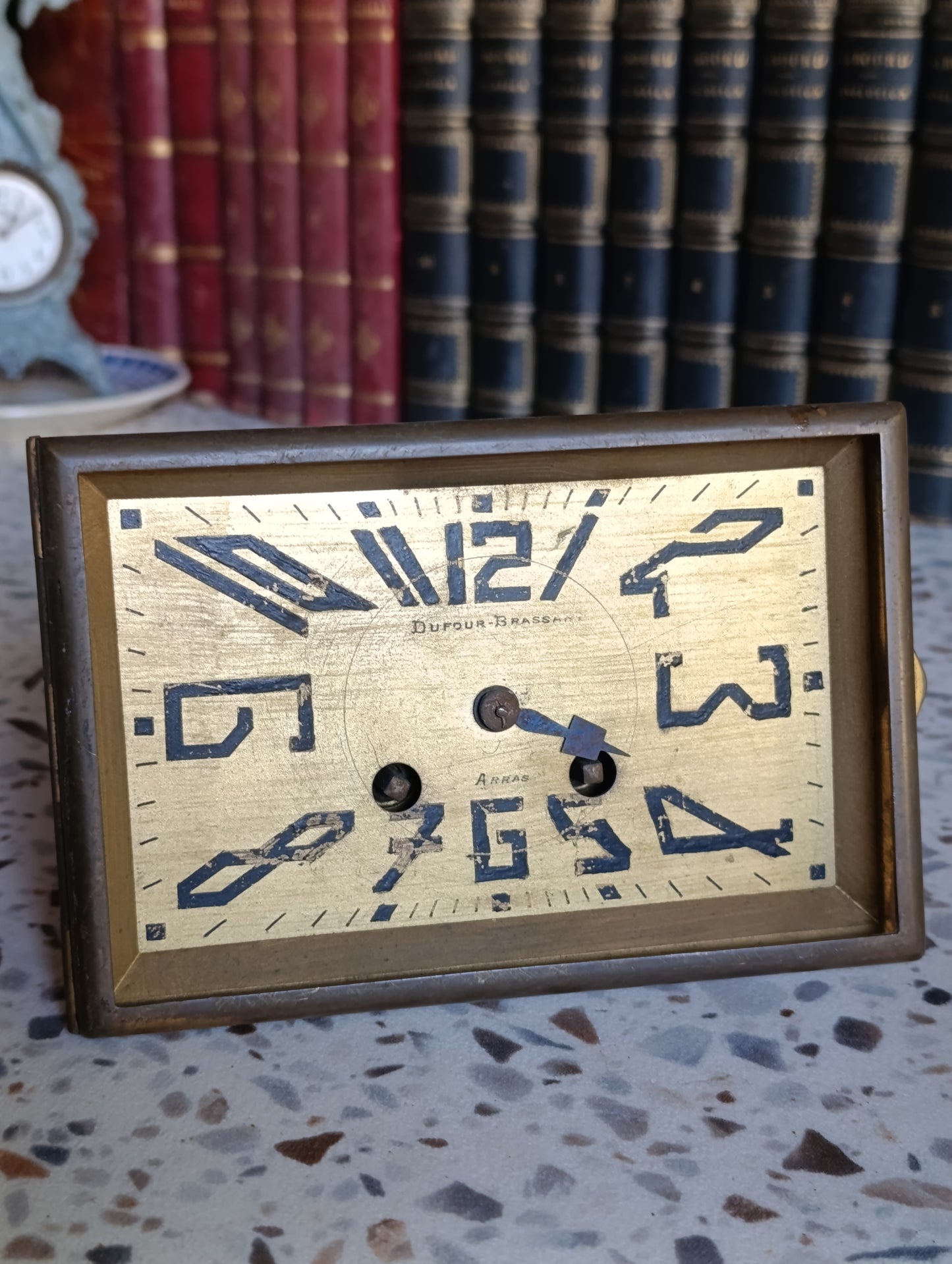 Mouvement de pendule Art Déco Dufour-Brassart Arras avec cadran d’origine