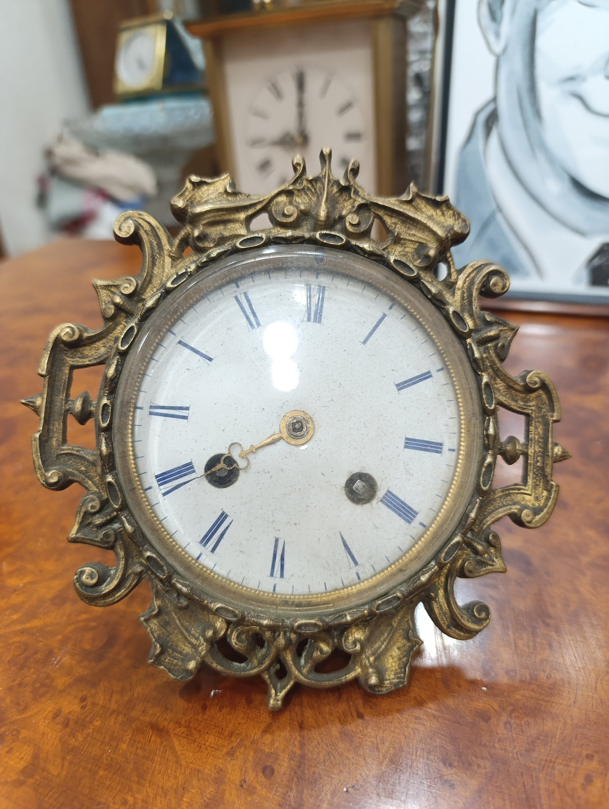 Pendule ancienne style Louis XV – Mouvement Médaille d'Or Paris 1827 à restaurer
