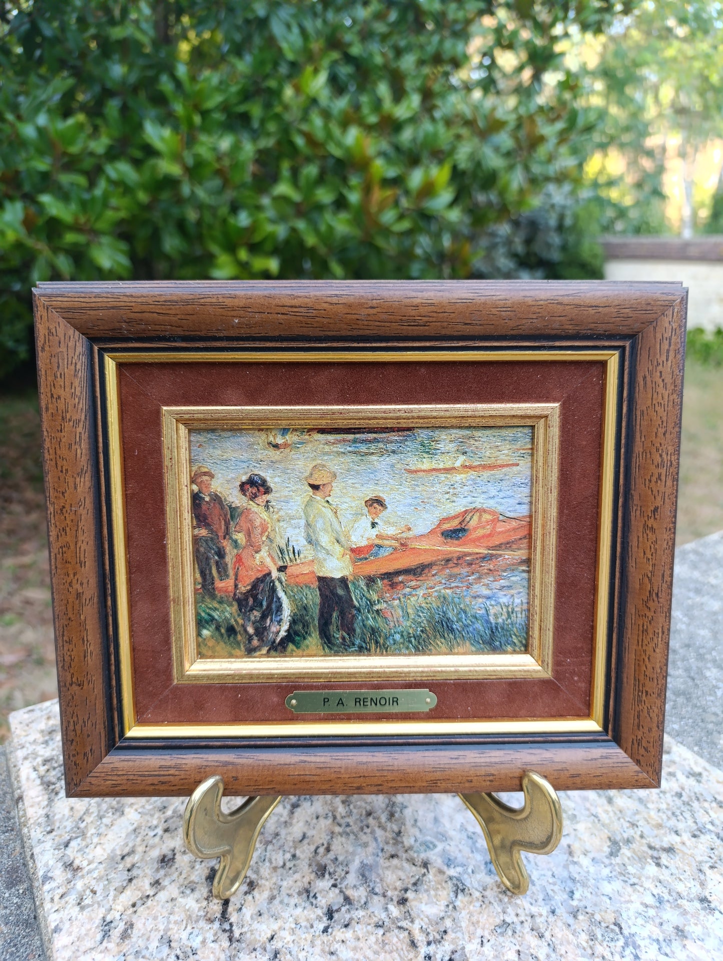 Pierre-Auguste Renoir – Canotiers au bord de l’eau – Reproduction impressionniste encadrée