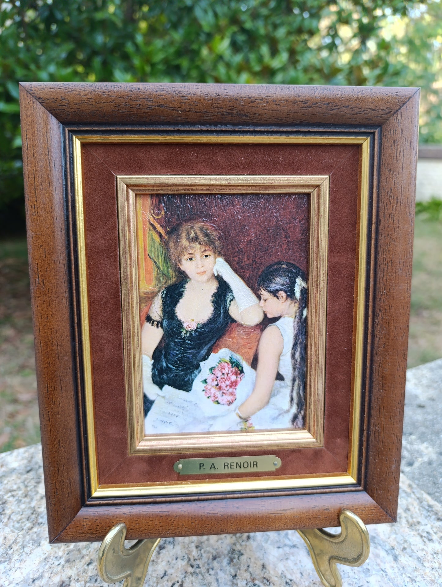 Pierre-Auguste Renoir – Deux jeunes femmes – Reproduction tableau encadré vintage