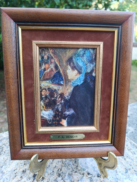 Pierre-Auguste Renoir – La Loge – Reproduction tableau impressionniste encadré